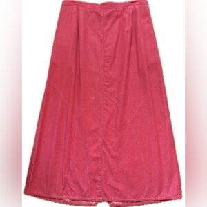 Napa Valley Red/Pink Maxi Skirt for Women